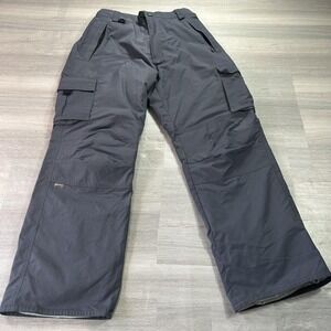 Turbine Snow Pants Mens Medium 36x32 Gray Nylon Cargo Ski‎ Boardwear Insulated